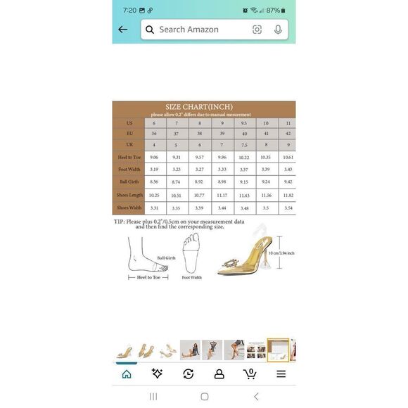 New Sz 7 Wet Kiss Clear High Heel Slingback Rhinestone Gold Sunflower Dress Shoe - Picture 6 of 12